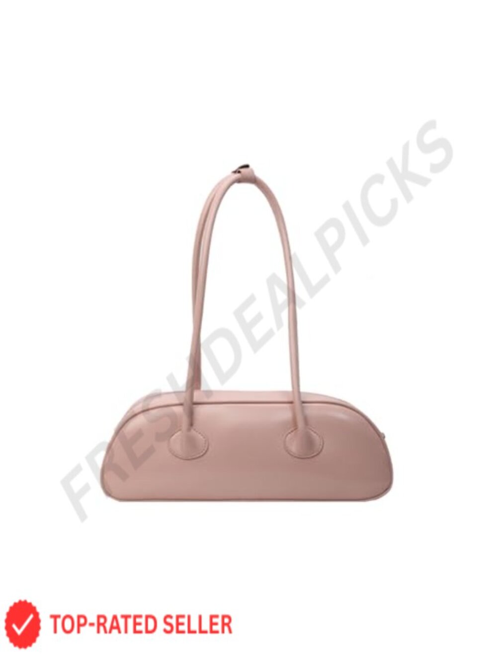 PU Leather Hobo Shoulder Bag with Top Handle - Waterproof Retro Handbag for